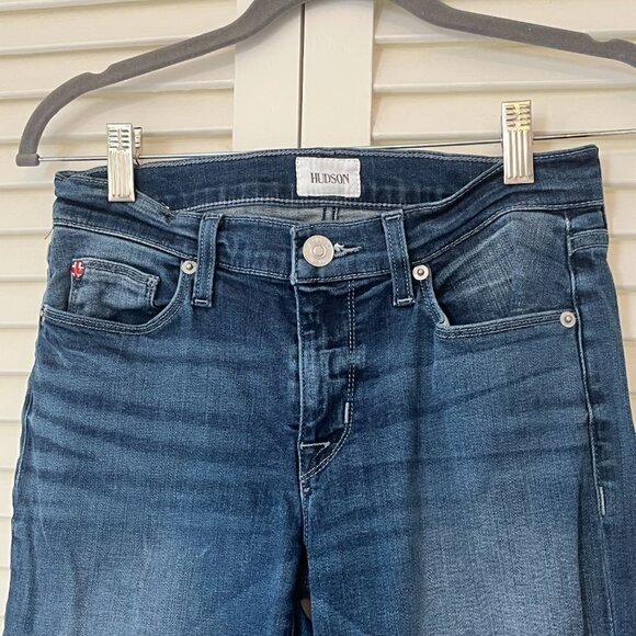 Hudson Krista Super Skinny jeans distressed 27 medium wash - Picture 3 of 6